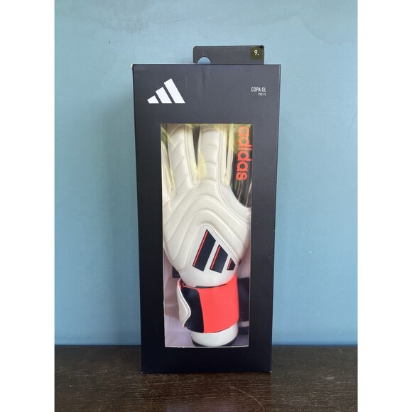 Adidas Copa Pro PC Goalkeeper Gloves Ivory/Red/Black Men's Size 9 IQ4008 $150 - Picture 1 of 11